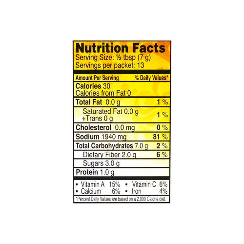Nutritional facts National Mutton Biryani 